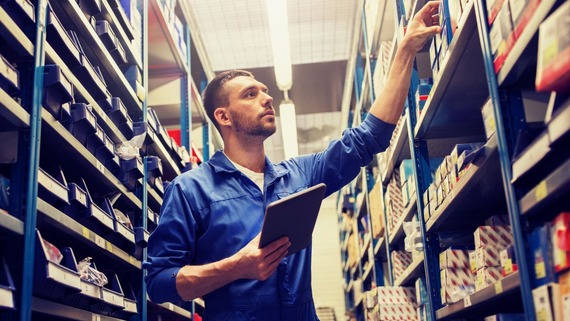 parts warehouse worker