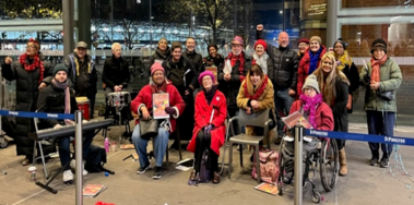 C&I Choir at St Pancras station