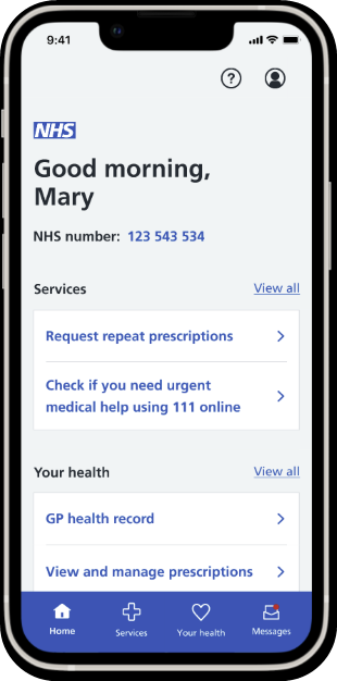 nhs app redesign image