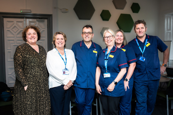 Sue Doheny visits senior nurses