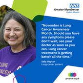 Tile for lung cancer awareness month