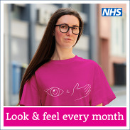 a young white woman in her 40s and the words Look and Feel monthly