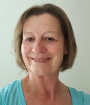 A photograph of Sue Harrison