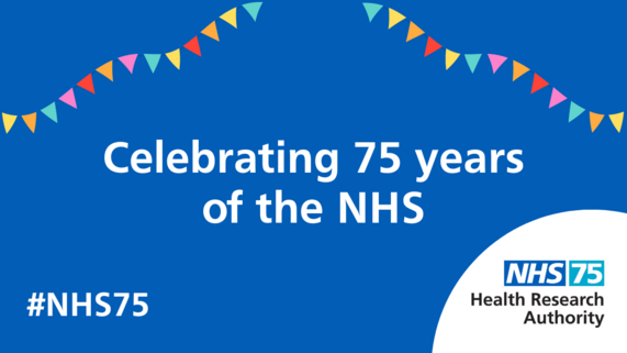 NHS 75 Birthday: celebrating 75 years of the NHS.