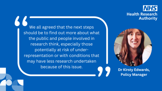 Shows a quote from Dr Kirsty Edwards alongside a photo of her.
