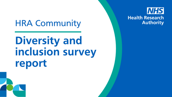 Text says 'HRA Community - Diversity and inclusion survey report'