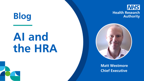 A graphic with a picture of Matt Westmore. It says 'Blog: AI and the HRA'