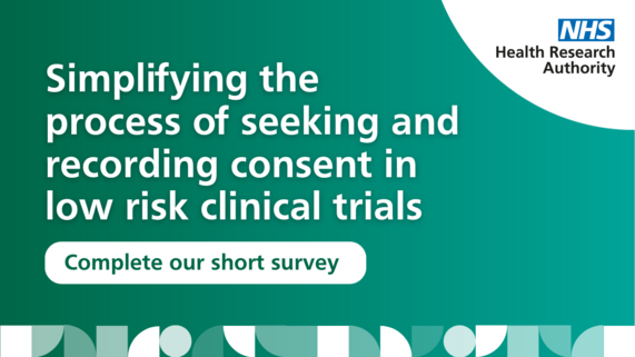 Simplifying the  process of seeking and recording consent in  low risk clinical trials