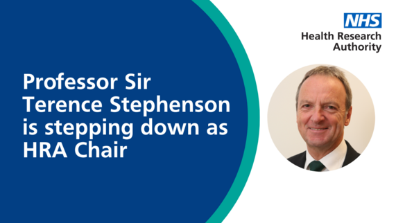 Professor Sir Terence Stephenson is stepping down as HRA Chair