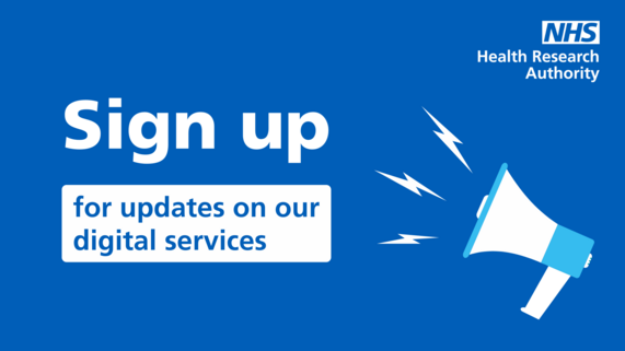 Sign up for updates on our digital services