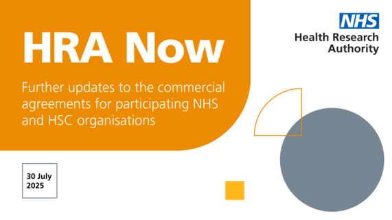 HRA Now - further updates to the commercial agreements for participating NHS and HSC organisations