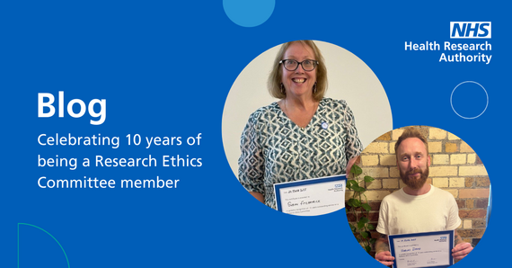 Sue and Tobias holding their certificates