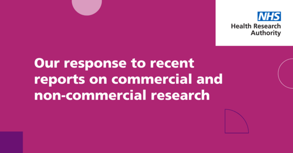 our response to recent reports on commercial and non-commercial research