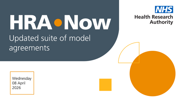 Graphic says 'HRA Now, updated suite of model agreements. Wednesday 8 April.'