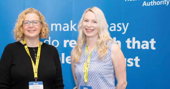 Jen Harrison and Catherine Blewett at the RDForum