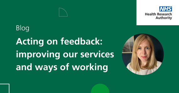 Acting on feedback, Becky Purvis blog graphic