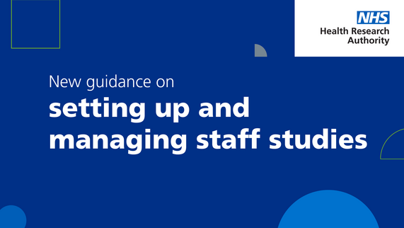 New guidance on setting up and managing staff studies