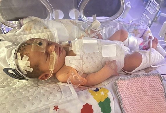 Eliza receiving cooling treatment