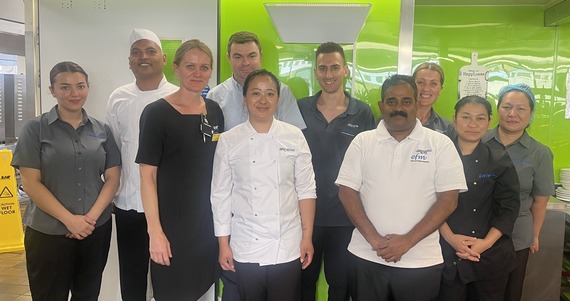 Catering team at Maidstone Hospital