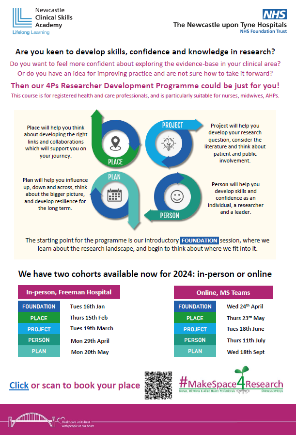 Newcastle Clinical Skills Academy - The 4Ps Researcher Development Programme