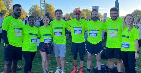 Royal Parks Half team at start of race