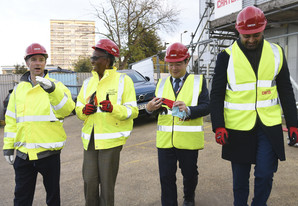 Richard Nnenna Mark and Bimal at MSCP topping out