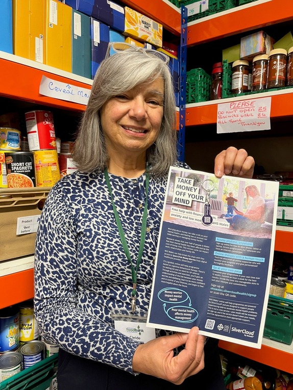 Image of 'Cleide Correia, manager of Merthyr Cynon Foodbank'.