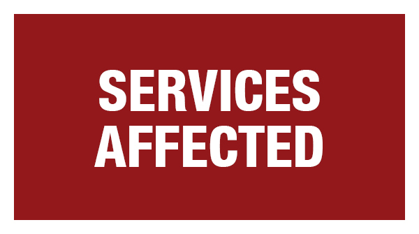 coronavirus services affected