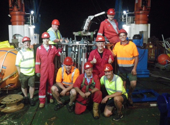 The team that recovered the CTD scanner