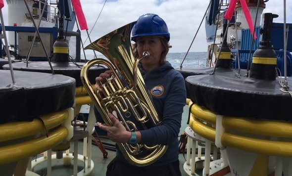 The first ever Euphonium recital on the Southern Ocean?