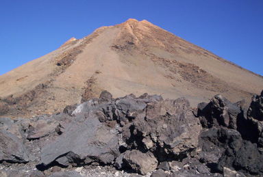 The summit of the Teida volcano