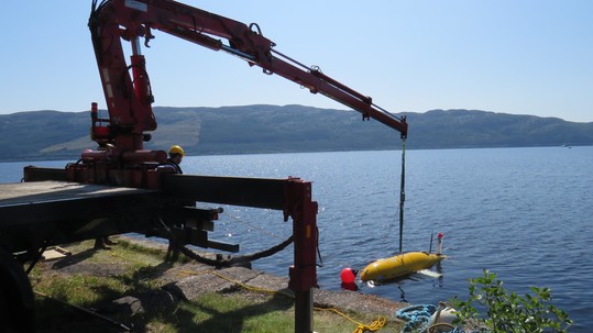 Oceanids Trials team at Loch Ness