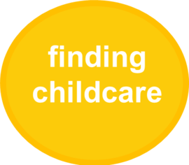 Finding Childcare button 