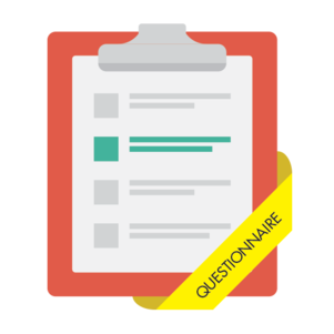 Questionnaire on a clipboard