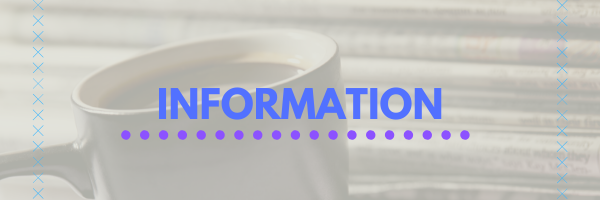 Information Header, blues and purple