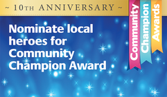Community Champion Awards = 10 year anniversary