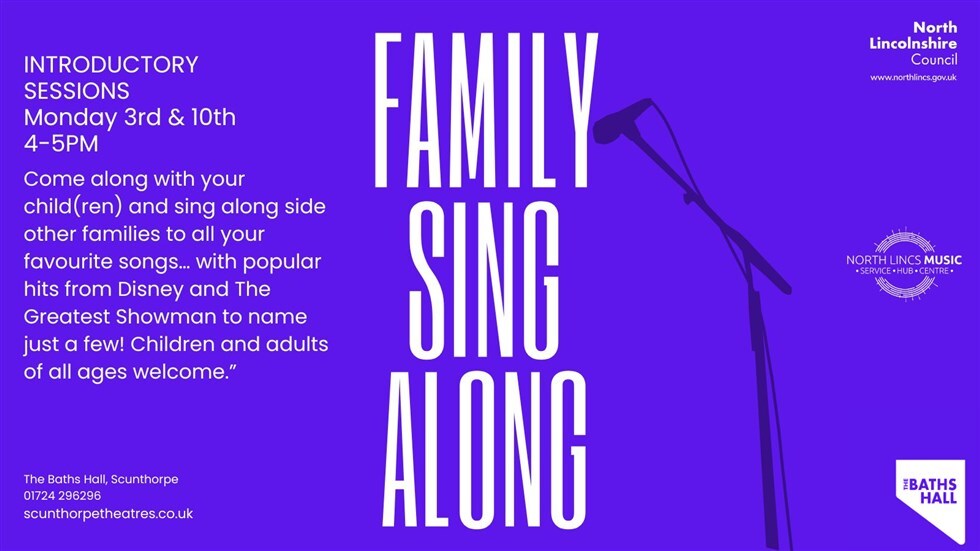 Family sing along sessions at The Baths Hall 