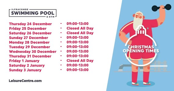 Ilfracombe pool & gym christmas opening hours