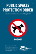 Sign with PSPO and no dog logo