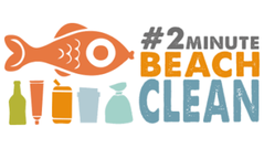 2 Minute beach clean logo