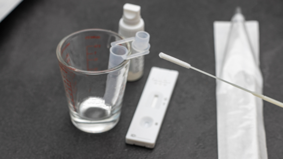 Lateral flow test kit
