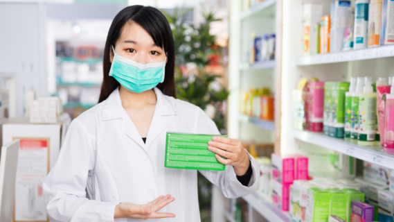 Female pharmacist