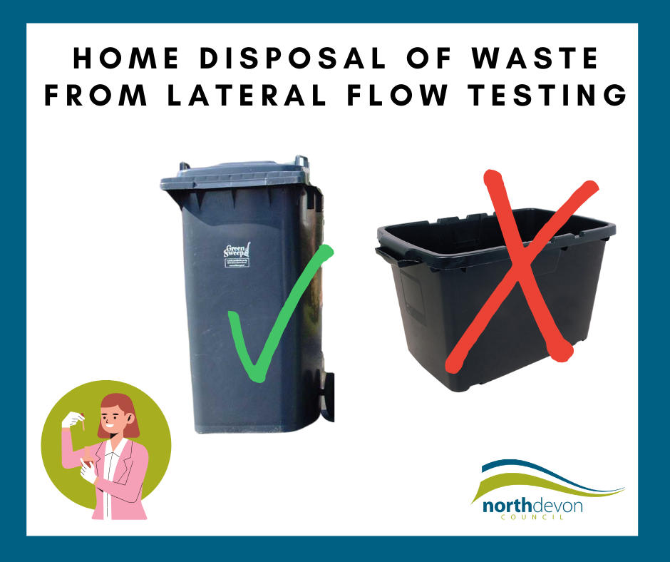 Do not dispose of your lateral flow test in the recycling