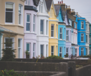 Street of victorian houses