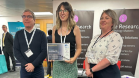 Officers receiving certificate