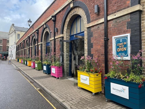 Pannier Market from outside towards high street