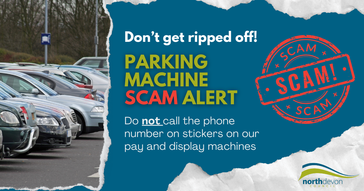 Parking machine scam alert