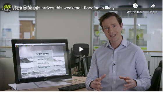 Storm Dennis YouTube