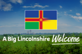Big Lincolnshire Welcome flag