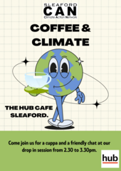 Coffee and climate event poster August 2024